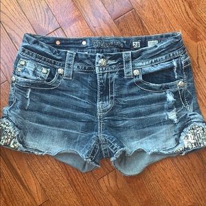 Miss Me Signature Bling Shorts